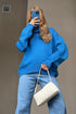 Basic Bae Turtleneck Dropped Shoulder Long Sleeve Sweater STYLE SOURCE