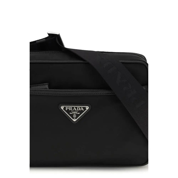 Prada Black Recycled Polyamide Shoulder Bag Prada