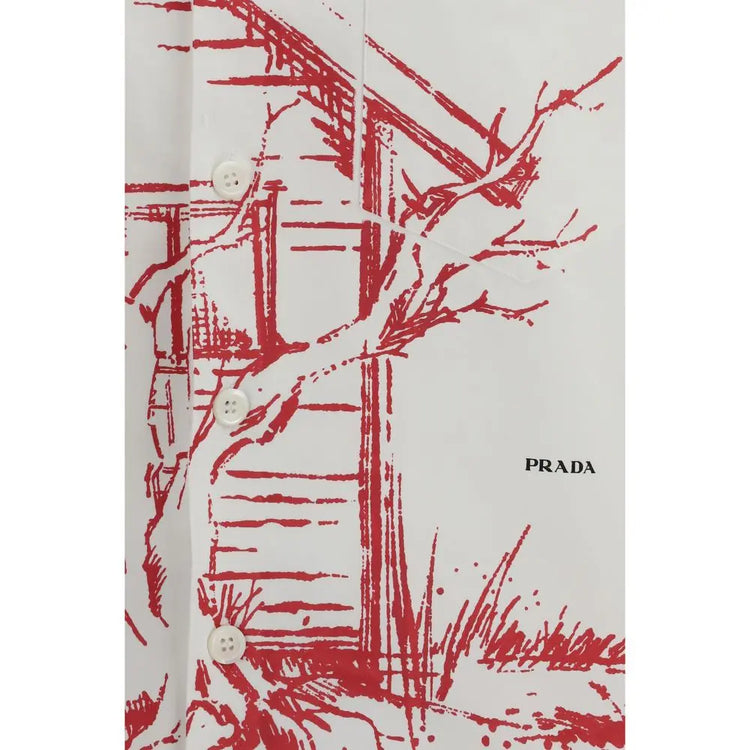 Prada White Cotton Shirt STYLE SOURCE