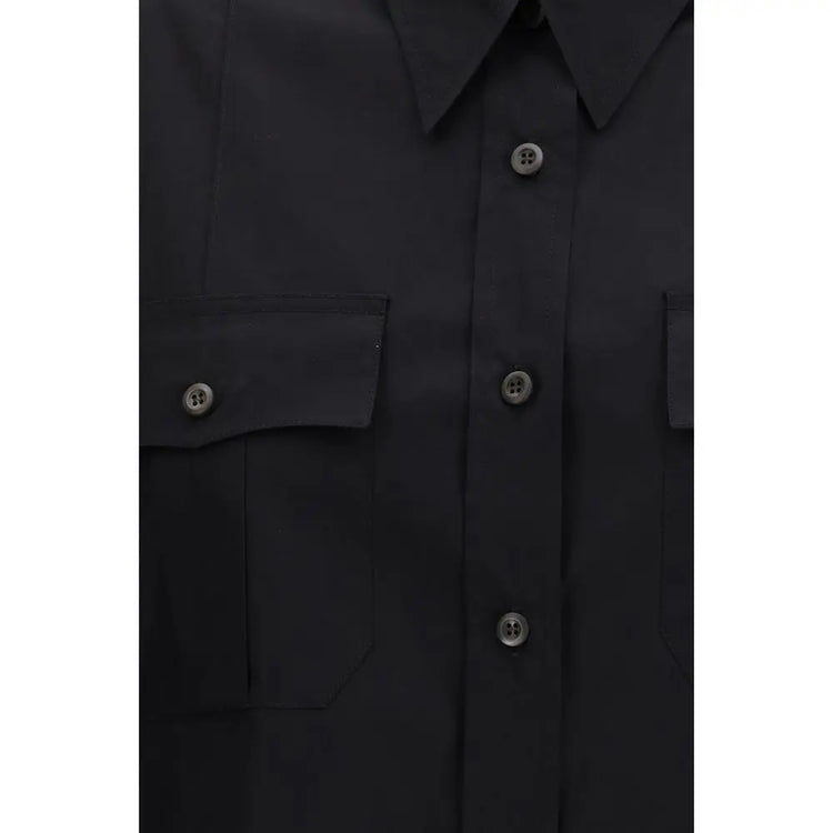 Prada Black Cotton Shortsleeve Shirt STYLE SOURCE