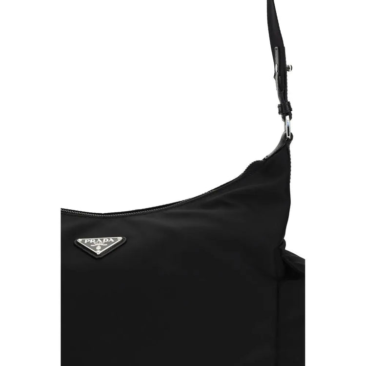 Prada Black Recycled Polyamide Shoulder Bag STYLE SOURCE