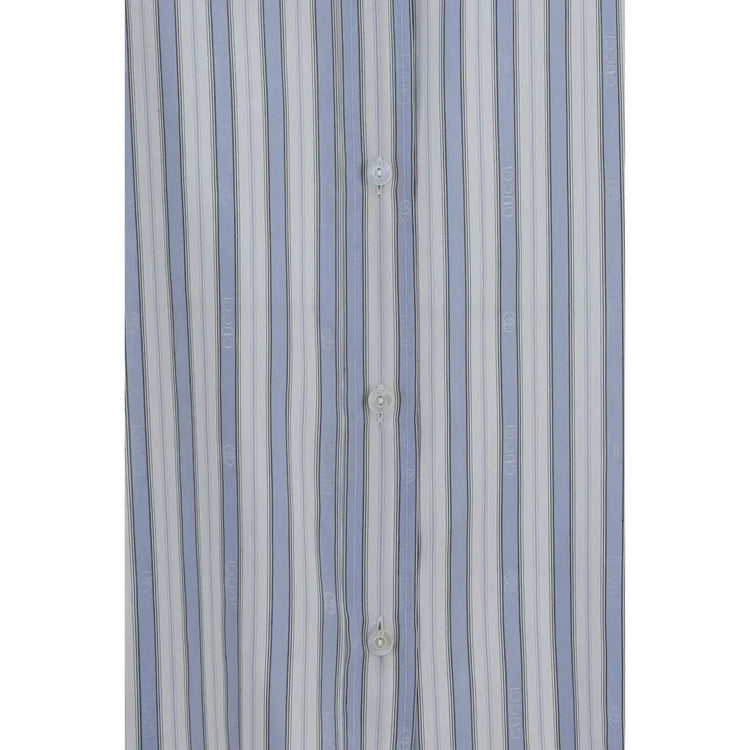 Gucci Blue Silk Shirt Gucci