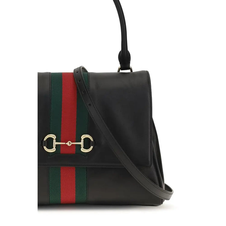 Gucci Black Calf Leather Bos Taurus Handbag Gucci