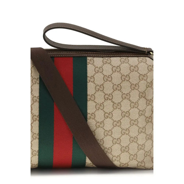 Gucci Beige Cotton Shoulder Bag STYLE SOURCE