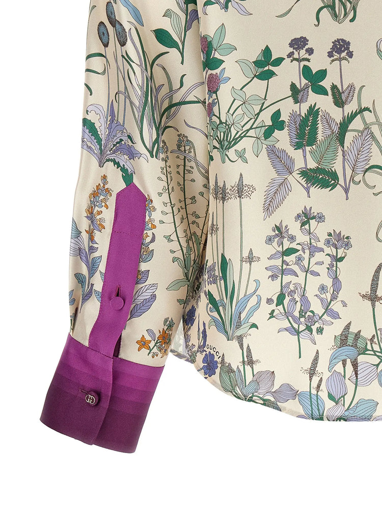 Gucci Multicolor Silk Blouse Gucci