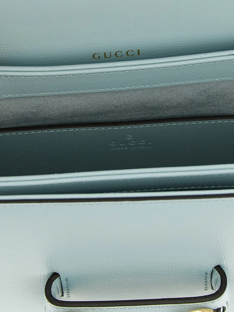 Gucci Blue Calfskin Shoulder Bag Gucci