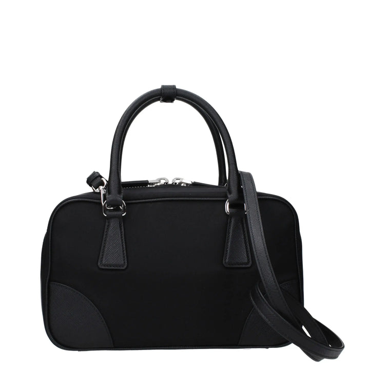 Prada Black Fabric Handbag Prada