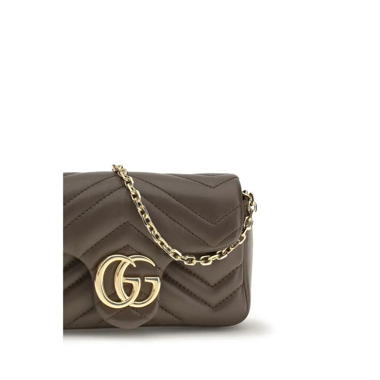 Gucci Brown Calf Leather Bos Taurus Shoulder Bag STYLE SOURCE