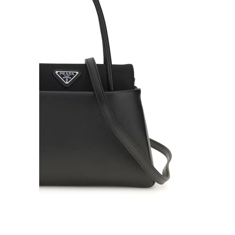 Prada Black Calf Leather Bos Taurus Handbag Prada