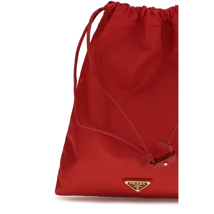 Prada Red Polyamide Clutch Bag Prada