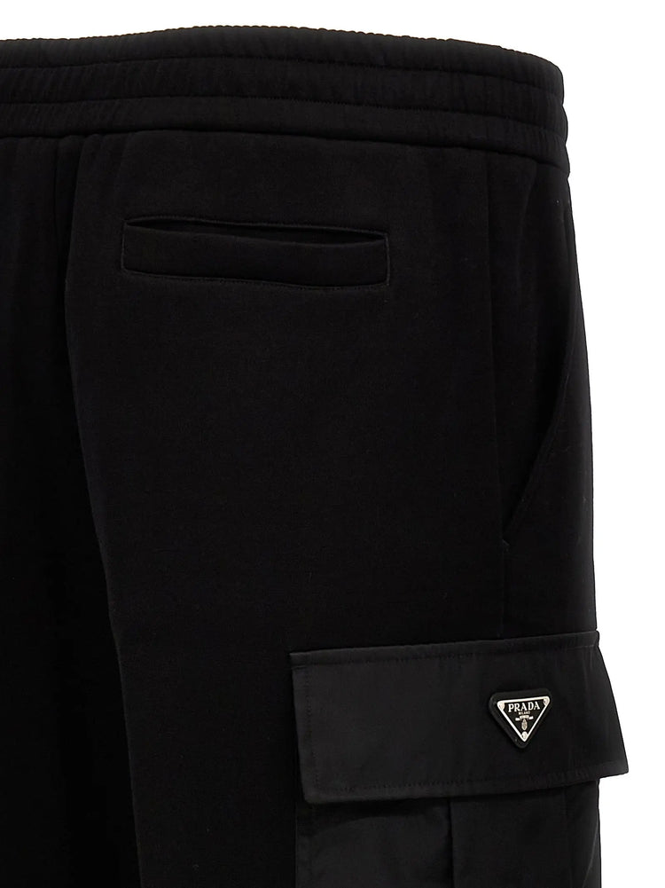 Prada Black Cotton Joggers (Workout Pants) Prada
