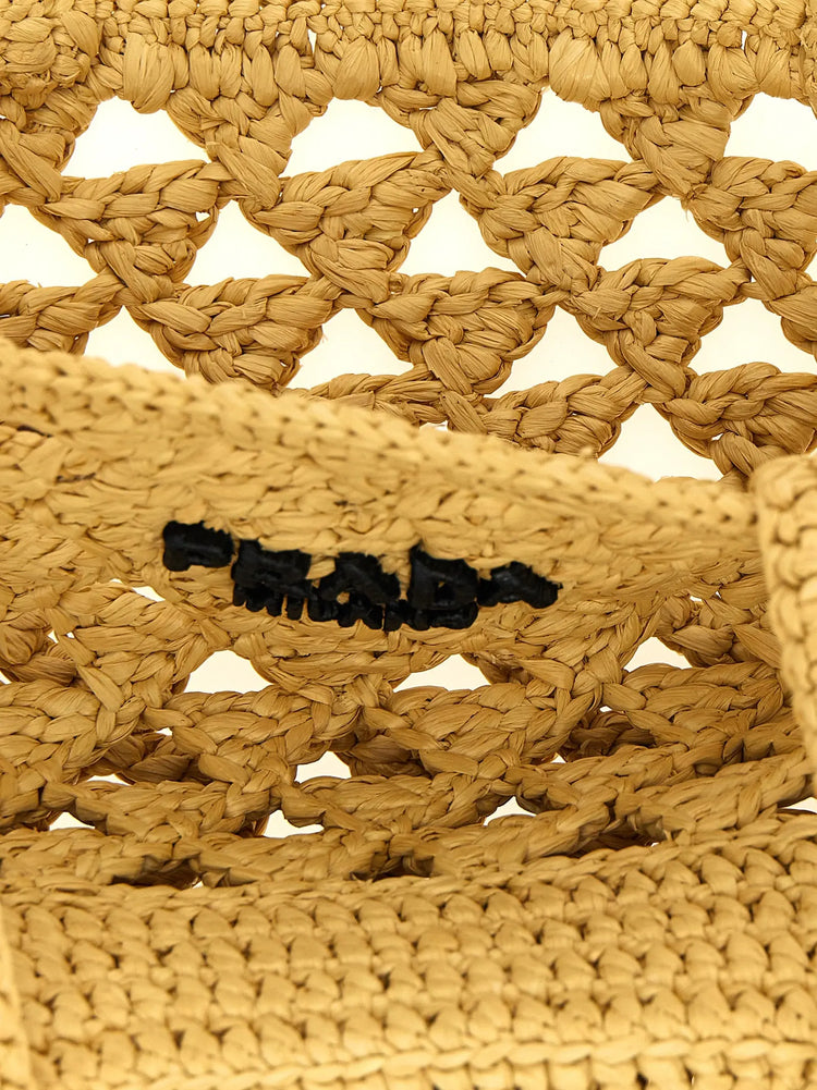 Prada Beige Viscose Handbag Prada