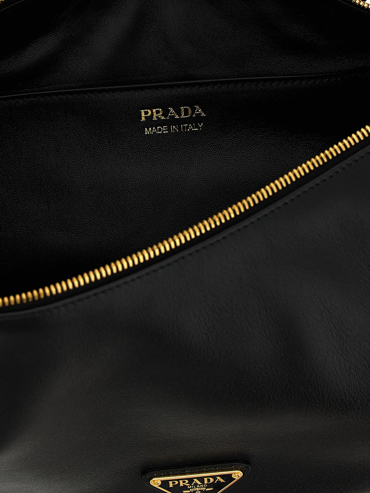 Prada Black Calfskin Shoulder Bag STYLE SOURCE