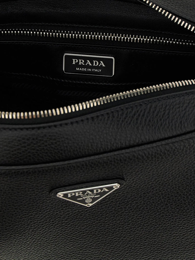Prada Black Calfskin Crossbody Bag STYLE SOURCE