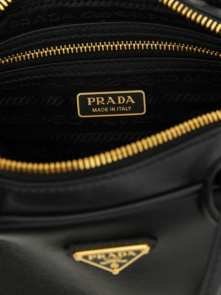 Prada Black Calfskin Handbag Prada