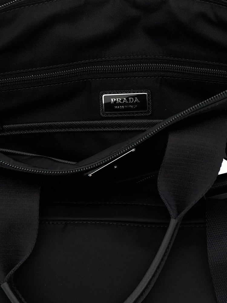 Prada Black Recycled Polyamide Tote Bag Prada