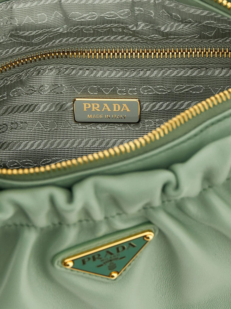 Prada Bicolor Lamb Leather Shoulder Bag Prada