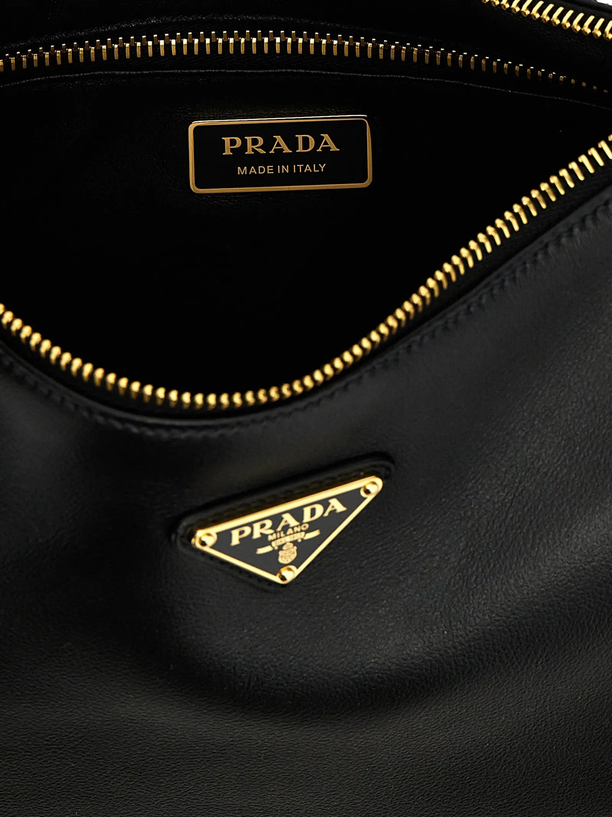 Prada Black Calfskin Shoulder Bag Prada