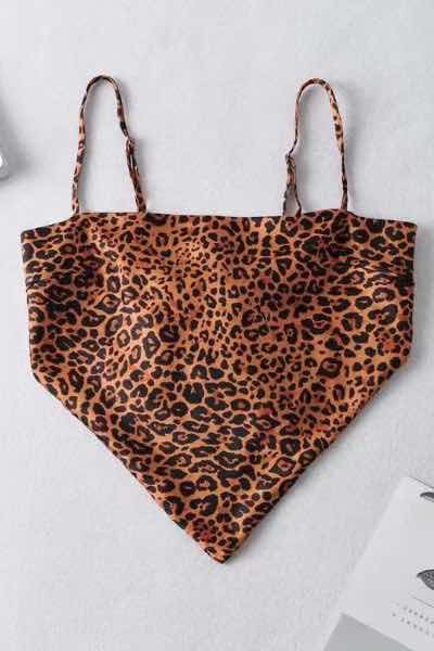 Cropped scarf tank top STYLE SOURCE