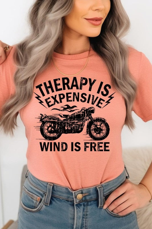 Wind Is Free Motorcycle  Graphic Plus Tee STYLE SOURCE