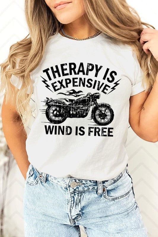 Wind Is Free Motorcycle  Graphic Plus Tee STYLE SOURCE