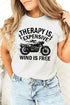 Wind Is Free Motorcycle  Graphic Plus Tee STYLE SOURCE