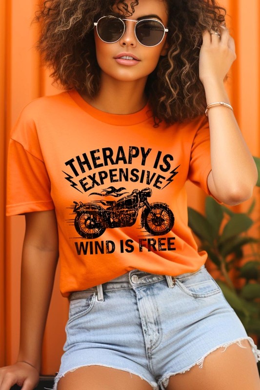 Wind Is Free Motorcycle  Graphic Plus Tee STYLE SOURCE