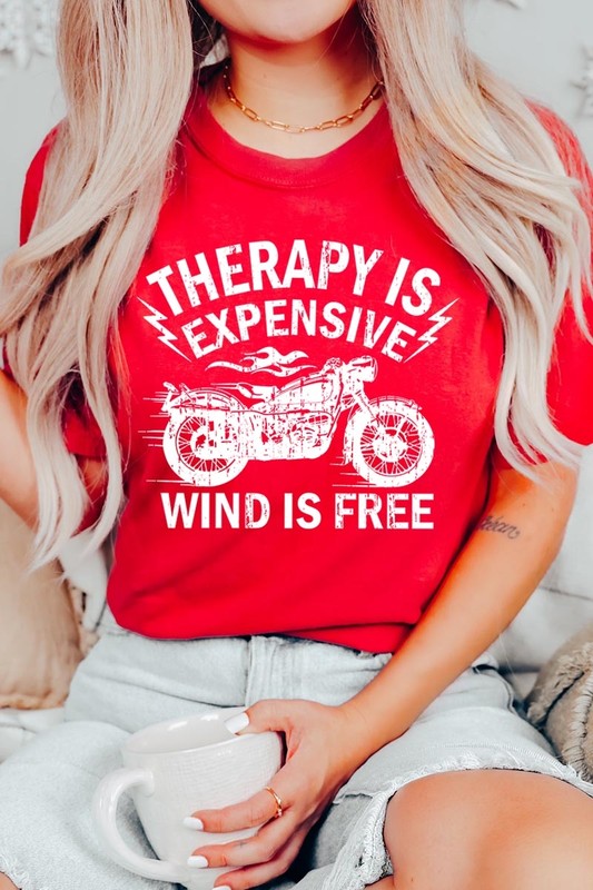 Wind Is Free Motorcycle  Graphic Plus Tee STYLE SOURCE