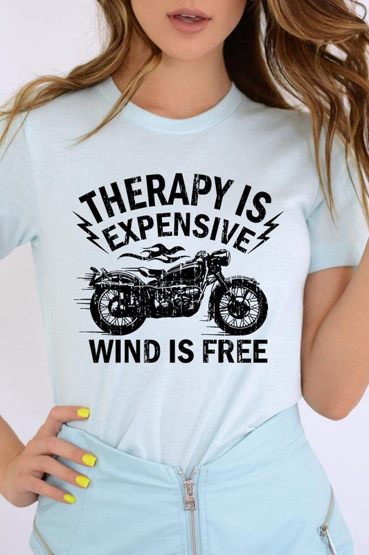 Wind Is Free Motorcycle  Graphic Plus Tee STYLE SOURCE