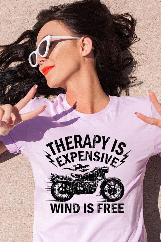Wind Is Free Motorcycle  Graphic Plus Tee STYLE SOURCE