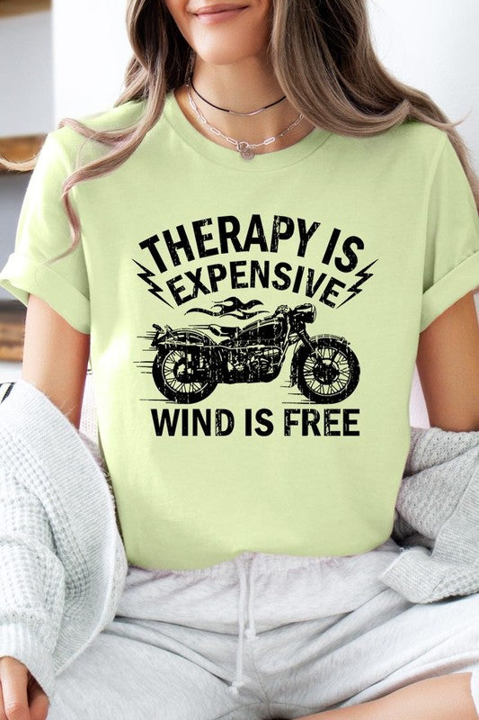 Wind Is Free Motorcycle  Graphic Plus Tee STYLE SOURCE