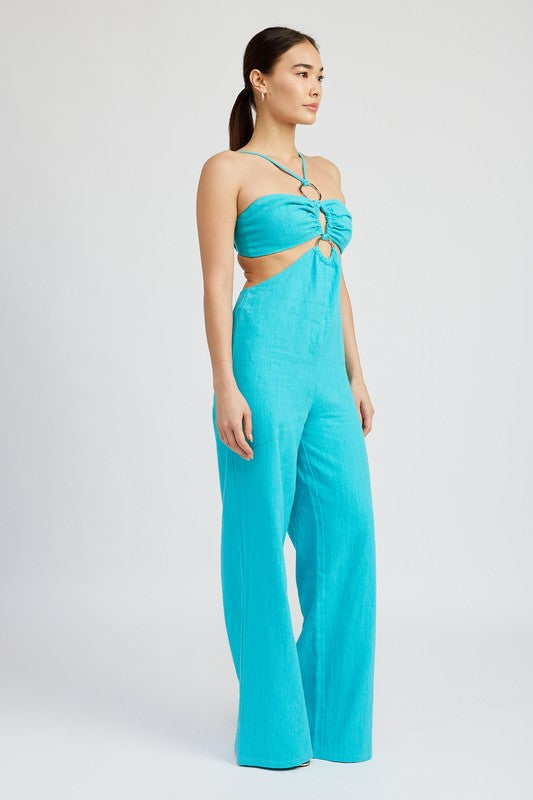 DOUBLE O RING CUT OUT JUMPSUIT STYLE SOURCE