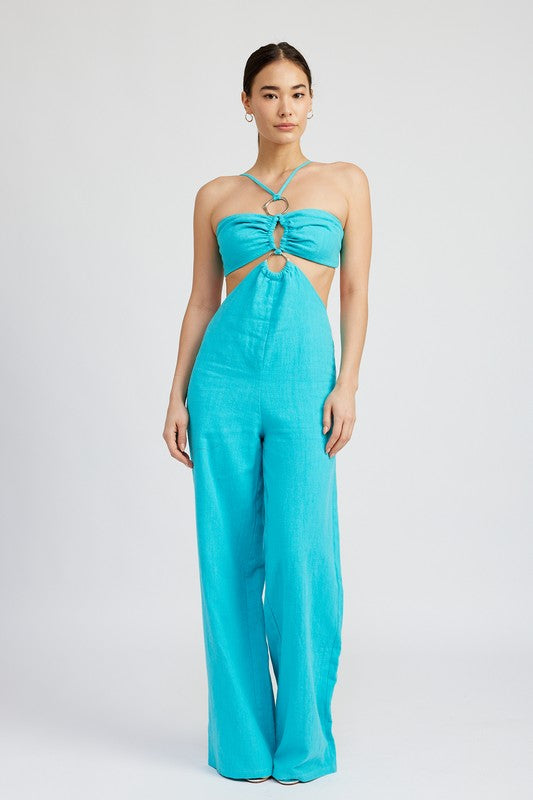 DOUBLE O RING CUT OUT JUMPSUIT STYLE SOURCE
