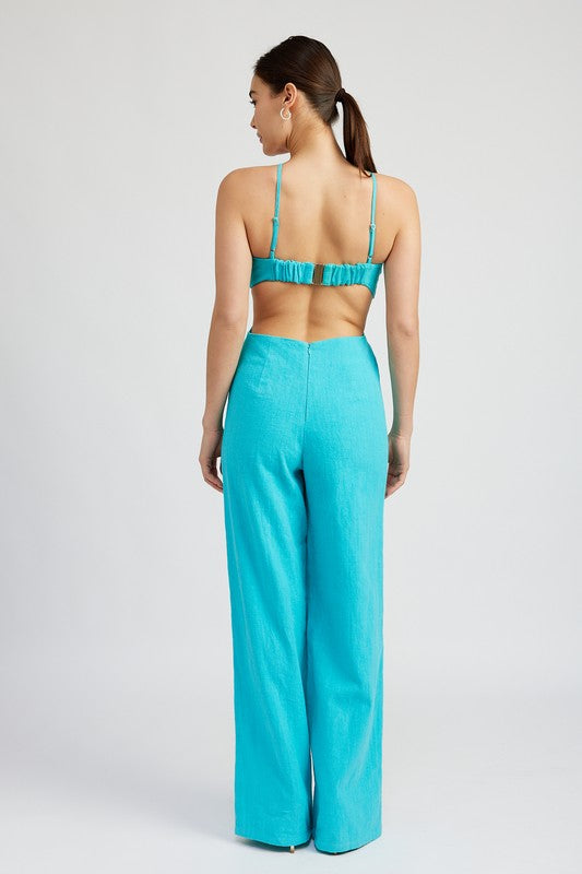DOUBLE O RING CUT OUT JUMPSUIT STYLE SOURCE