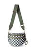 Frankie Oversize Double Zip Print Crescent Sling Bag STYLE SOURCE