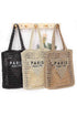 Paris Open Crochet Straw Summer Tote STYLE SOURCE