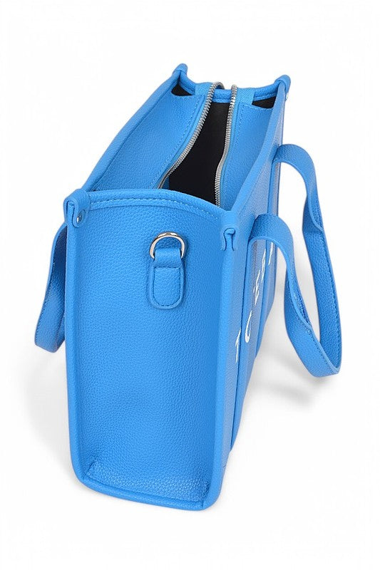 Faux Leather Small Fashion Tote Bag STYLE SOURCE