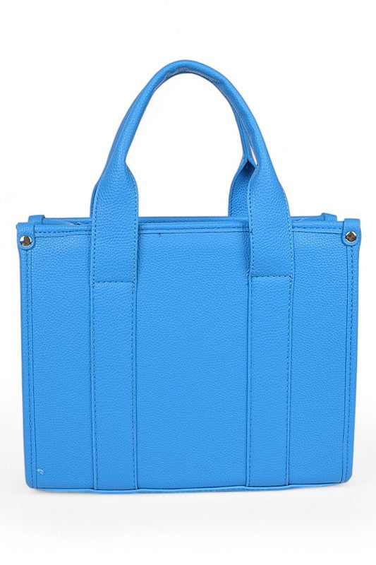 Faux Leather Small Fashion Tote Bag STYLE SOURCE