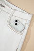 White Raw Hem High Waist Denim Shorts STYLE SOURCE