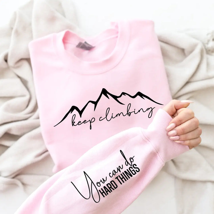 Keep Climbing Graphic Sweatshirt STYLE SOURCE