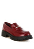 Gleam Stride Faux Leather Chunky Loafers STYLE SOURCE