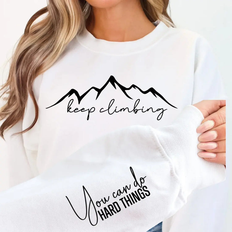 Keep Climbing Graphic Sweatshirt STYLE SOURCE