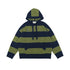Kangaroo Stripes Hooded Casual Loose Pullover STYLE SOURCE