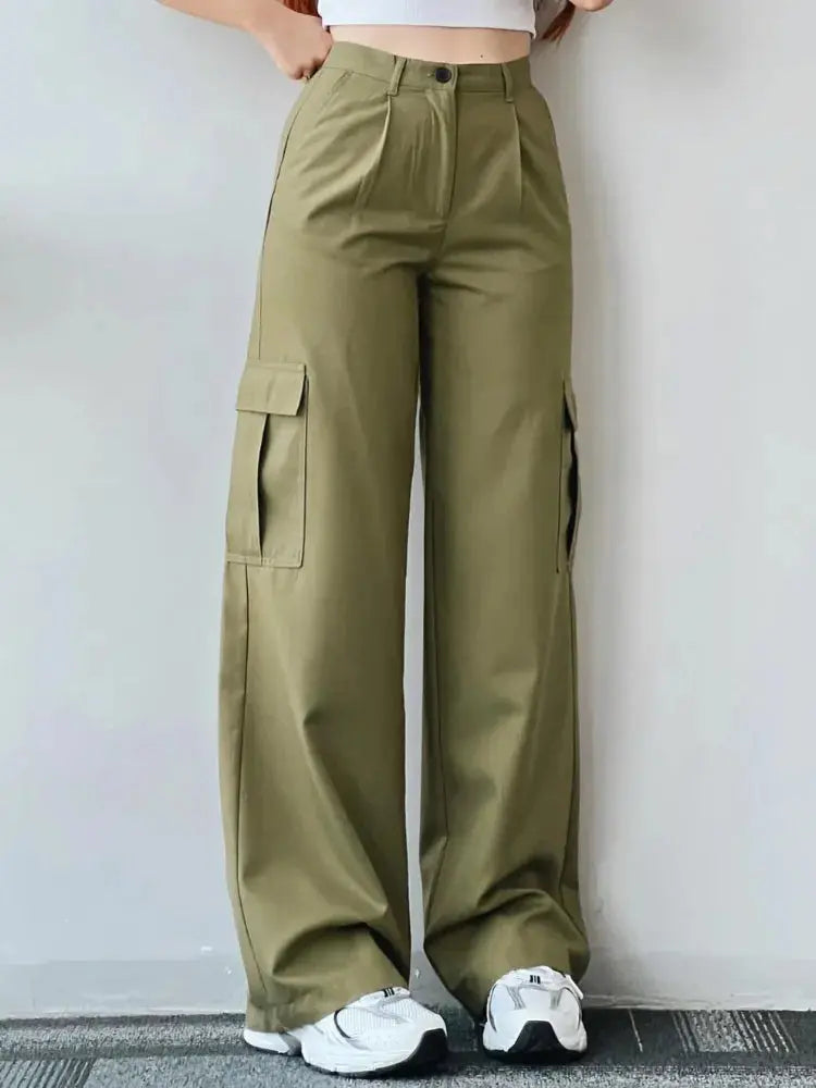 Y2K Women Vintage Cargo Pants Streetwear STYLE SOURCE