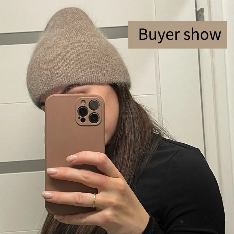 2022 New Angora Winter Hat For Womens R STYLE SOURCE