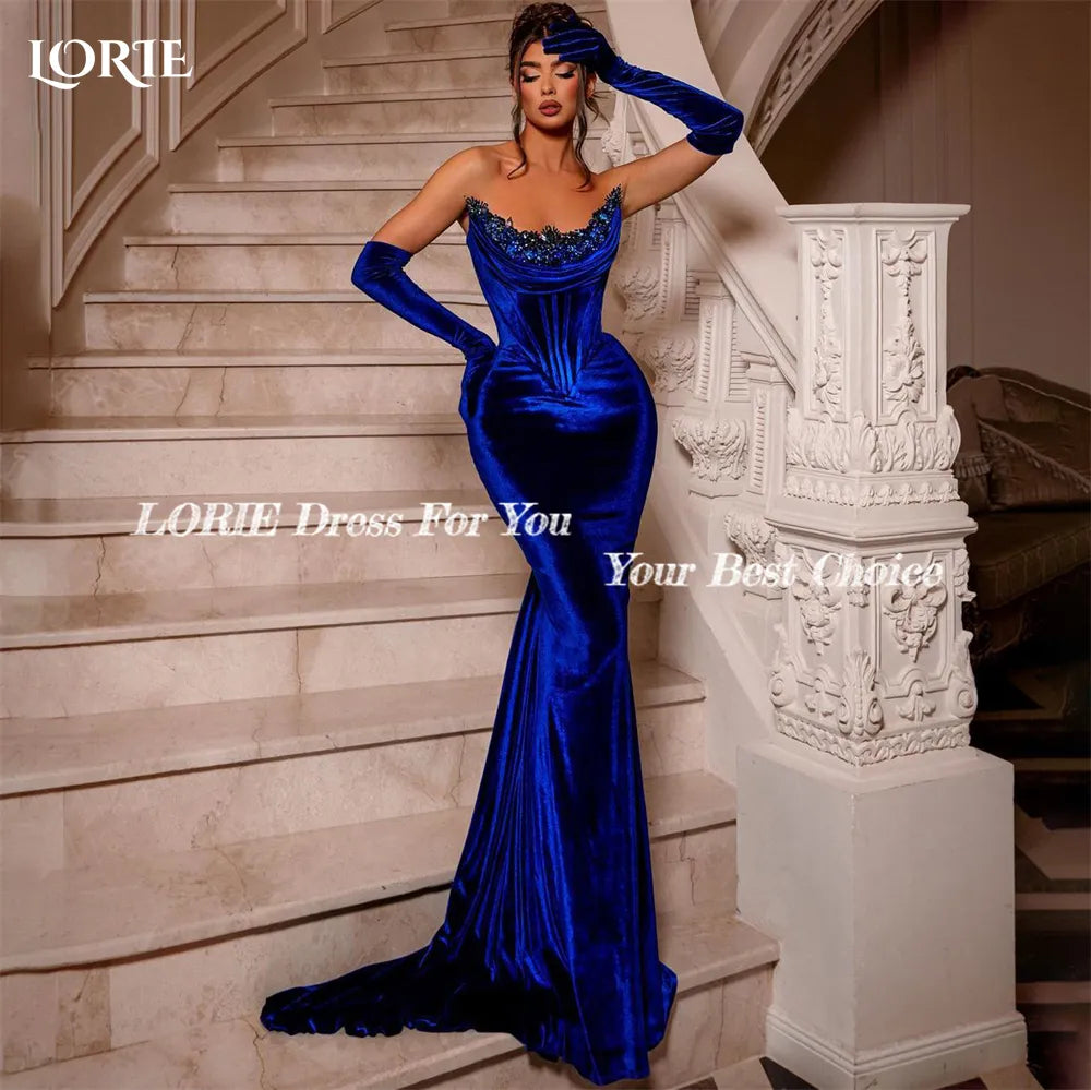 LORIE Royal Blue Mermaid Evening Dresses STYLE SOURCE