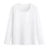 O Neck Long Sleeve Shirt Women Winter Bottoming Cropped Tops STYLE SOURCE