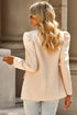 Puff Sleeve Shawl Collar Blazer STYLE SOURCE