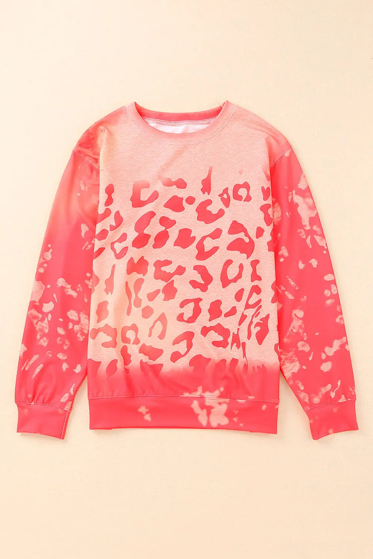 Printed Round Neck Dropped Shoulder Sweatshirt STYLE SOURCE