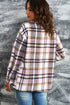 Plaid Button Front Shirt Jacket with Breast Pockets STYLE SOURCE